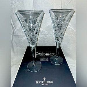 Waterford Crystal Celebration toasting flutes